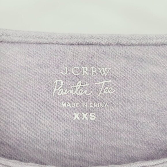 J.Crew Lavender Long Sleeve Painters Tee - Picture 6 of 8